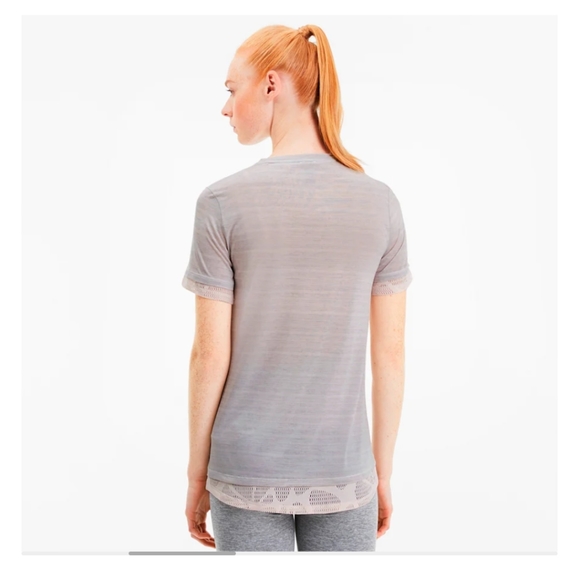 Puma Studio Mixed Lace Women's Tee - Picture 4 of 10